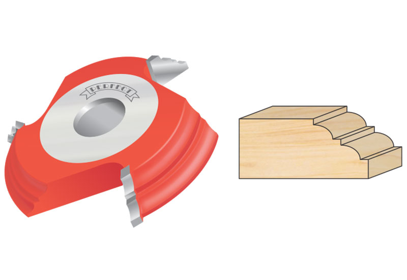 Double Round Fillet Frame Cutter - 2043