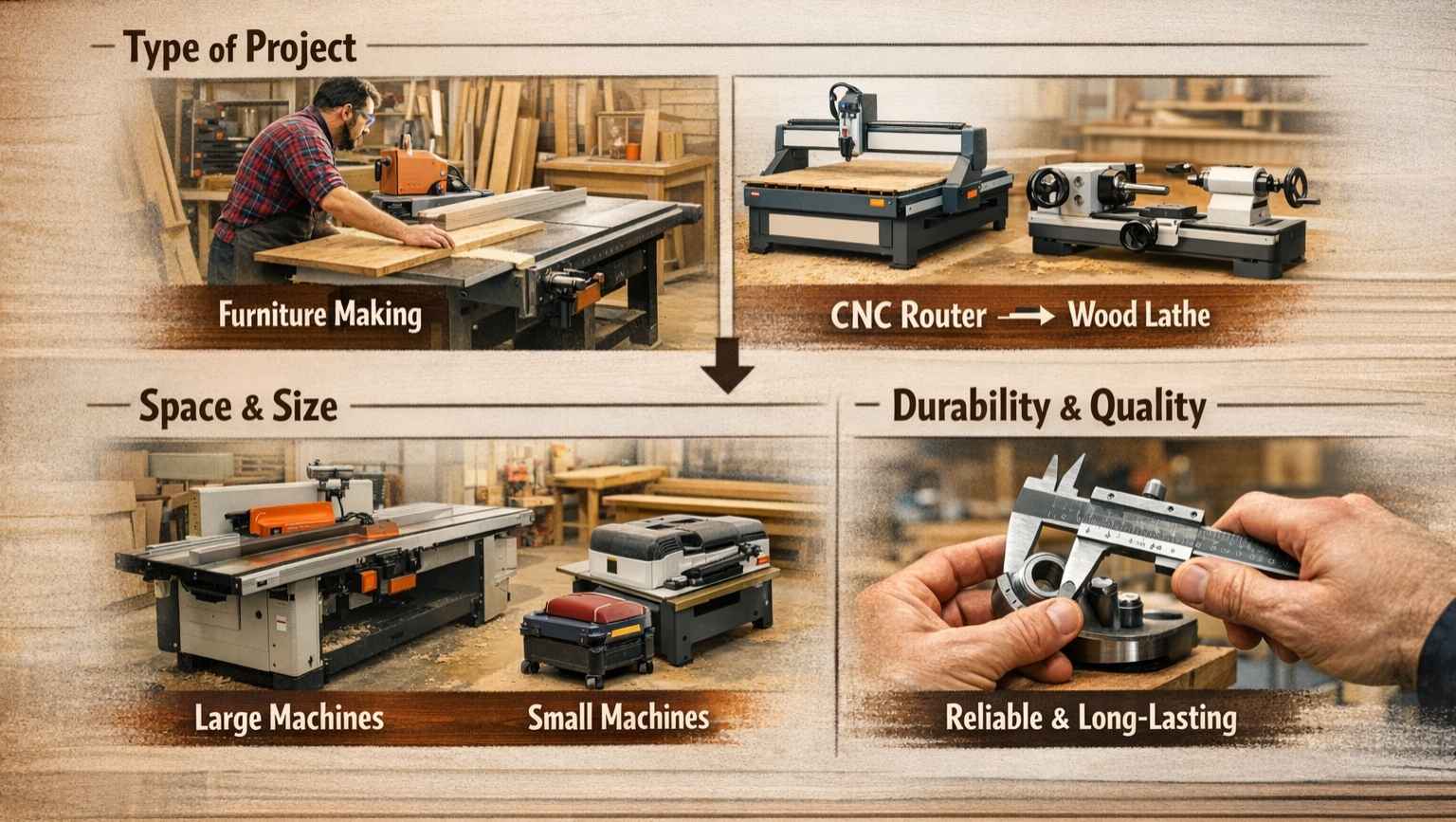 How to Choose the Right Woodworking Machine in India - Perfect Tools Industries How to Choose the Right Woodworking Machine in India - Perfect Tools Industries