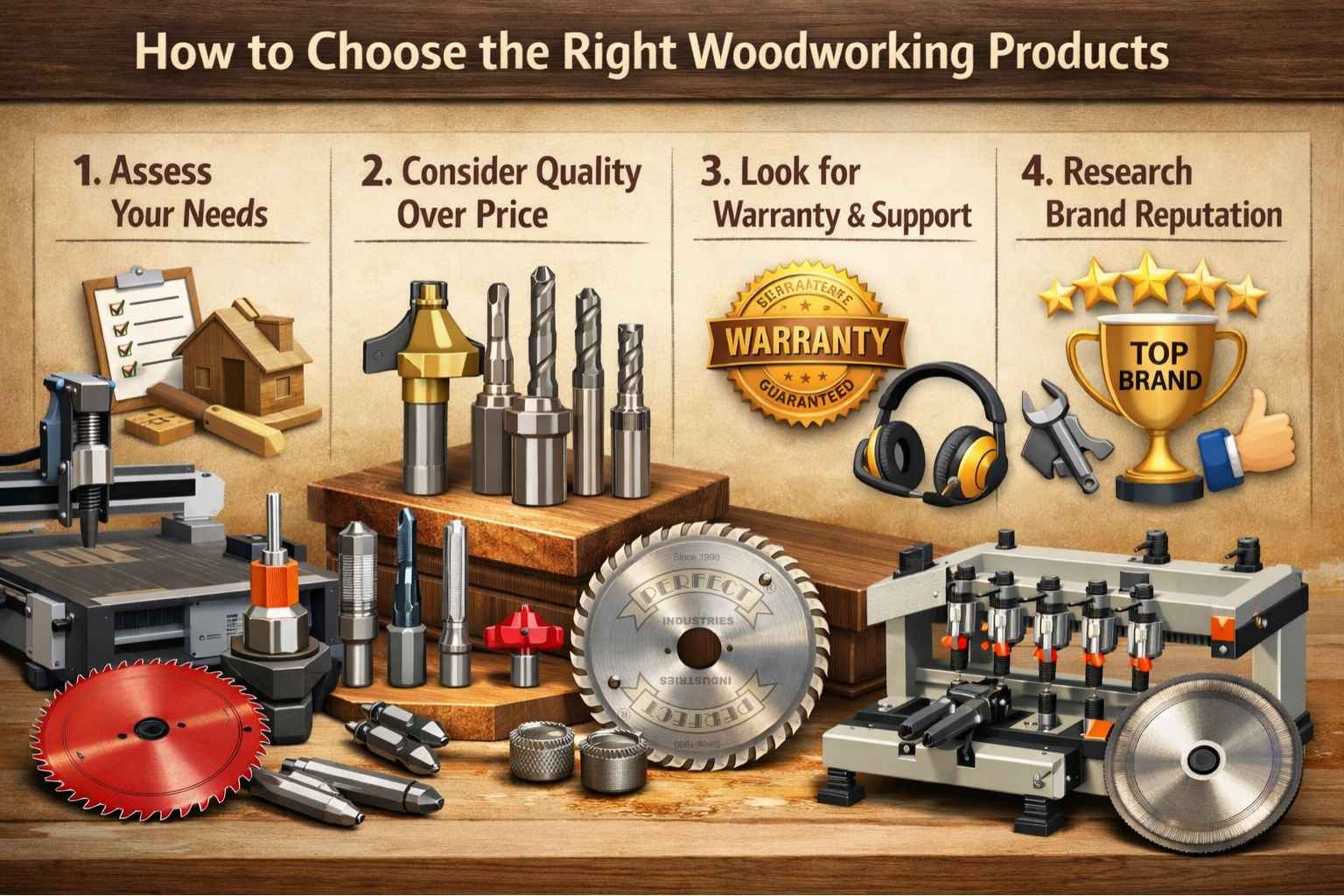 How to Choose the Right Woodworking Products - Perfect Tools Industries How to Choose the Right Woodworking Products - Perfect Tools Industries