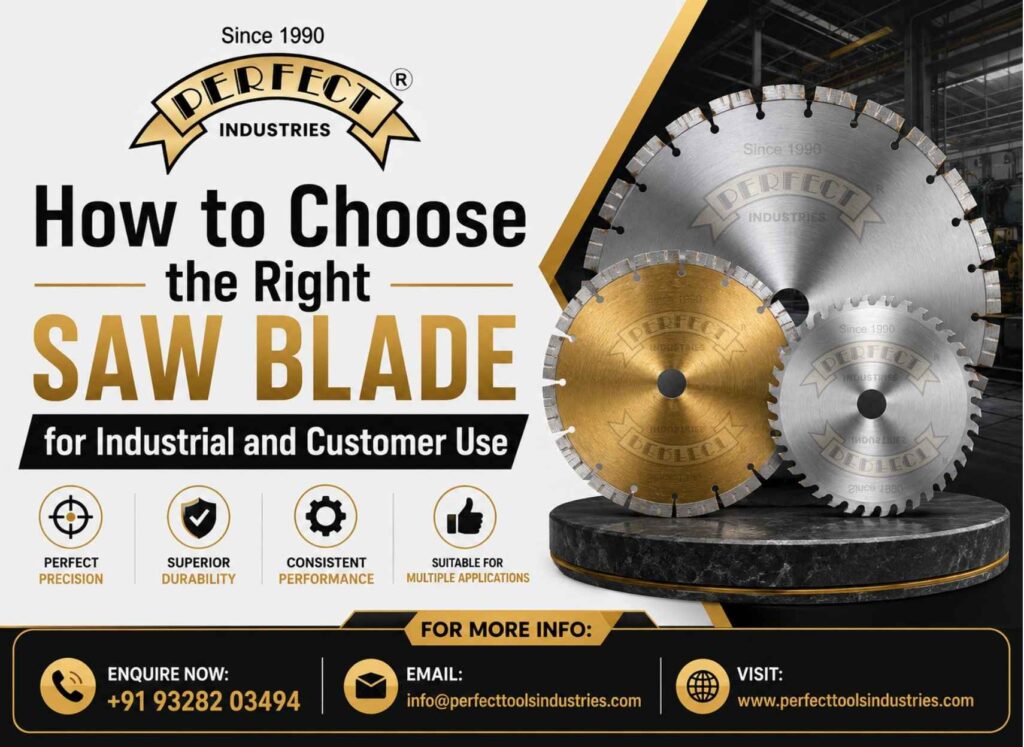 How to Choose the Right Saw Blade for Industrial and Customer Use - Perfect Tools Industries