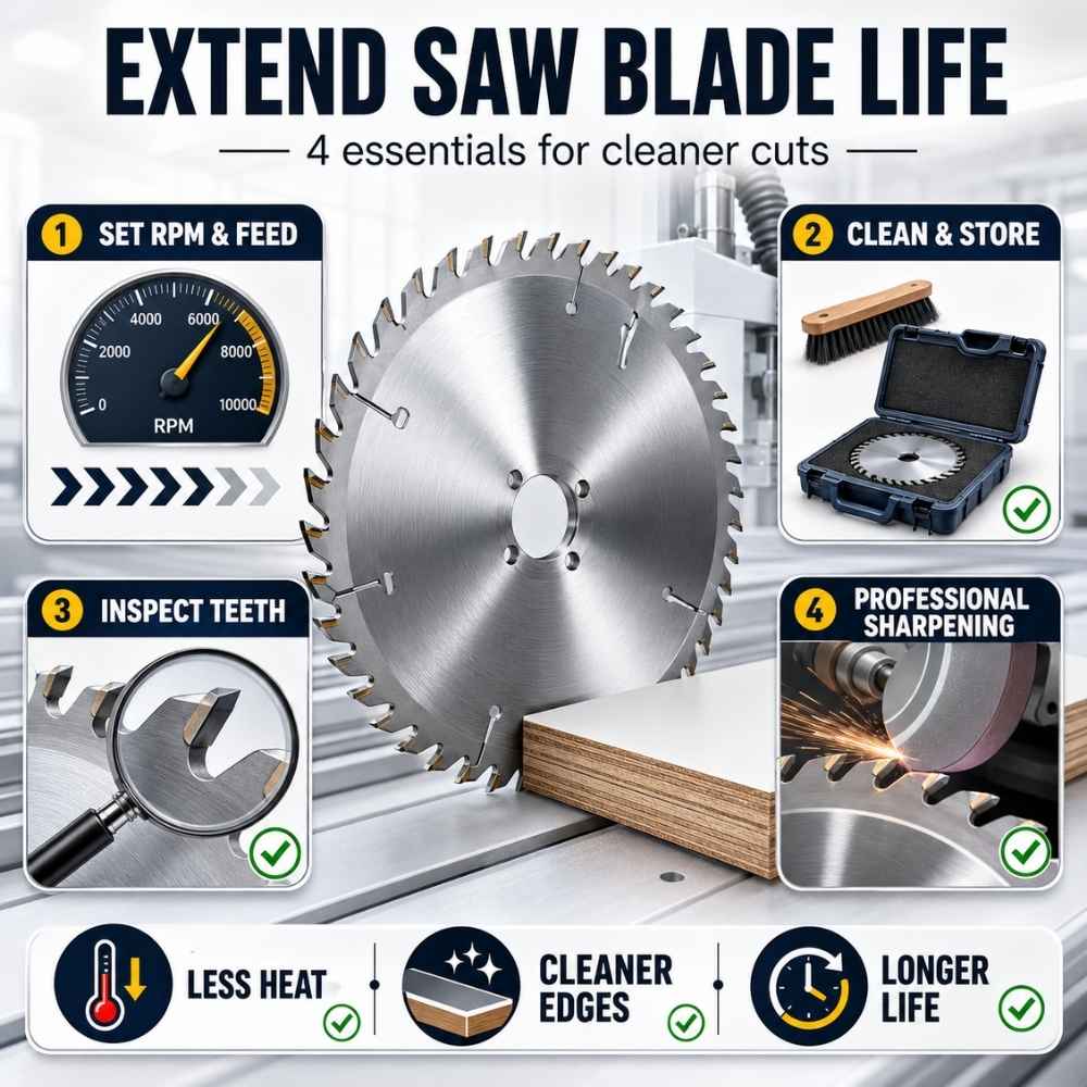 Tips to Improve Saw Blade Life and Cutting Quality - Perfect Tools Industries